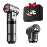 CNC Wireless Tattoo Machine, Rotary Pen with 4000mAh Dual Batteries Tattoo Gun LED Display 4.0 Stroke Coreless Motor Tattoo Supply for Professionals and Artists Grey HAMMER CNC-M2-E403-7