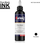 Tattoo Ink Black Tattoo Ink 4oz(120ml) Vegan-Friendly Ink for Shading and Lining Smooth Consistent Pigment Professional Tattoo Inks TI302-120-019
