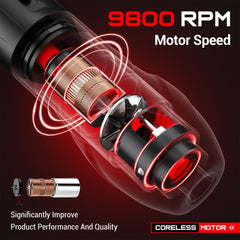 Adjustable Stroke Tattoo Machine with 9800 RPM coreless motor for efficient and stable performance.