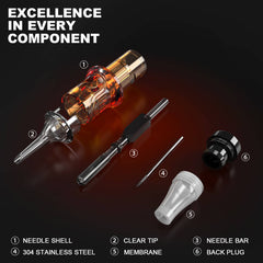 CNC FUEGO Tattoo Needle Cartridges 50Pcs/Box