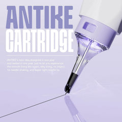 ANTIKE Wireless Tattoo Kit Complete Pro Tattoo Gun Kit with 2 Pcs LCD Tattoo Battery * 1500mAh, 20PCS Tattoo Cartridge Needles, Tattoo Color Ink Set AK-TK3001-9