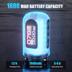 ANTIKE Cordless Tattoo Gun Kit with 7 Adjustables Strokes and 2 pcs * 1600 mAh Tattoo Batteries,Tattoo Kit Complete with Needles Cartridges, Inks and Tattoo Accessories AK-TKE551A-1