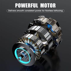 ANTIKE Cordless Tattoo Gun Kit with 7 Adjustables Strokes and 2 pcs * 1600 mAh Tattoo Batteries,Tattoo Kit Complete with Needles Cartridges, Inks and Tattoo Accessories AK-TKE551A-1