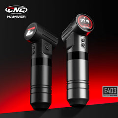 CNC Wireless Machine, Rotary Pen with 4000mAh Dual Batteries Gun LED Display 4.0 Stroke Coreless Motor Supply for Professionals and Artists Black HAMMER CNC-M2-E403-1