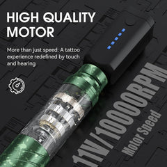 Tattoo Pen Kit - Complete with 2×1600mAh Batteries & 60ml Transfer Gel, Professional Tattoo Machine Supplies for Beginners EF-TK-P753KITA-10