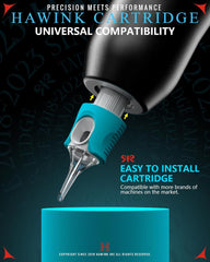 60 Assorted Tattoo Needles Cartridge Mixed Size #10 #12 Disposable Membrane