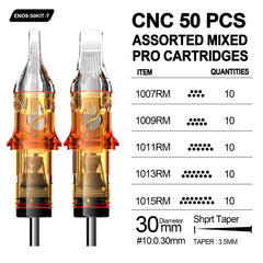 CNC FUEGO Tattoo Needle Cartridges 50Pcs/Box