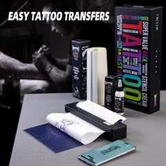 HAWINK Tattoo Stencil Printer Wireless Thermal Tattoo Printer with 20pcs Transfer Paper Transfer Cream 60g Compatible with Phone/Tablet/PC Tattoo Supplies for Tattoo Artists & Beginners T106ZKIT-US