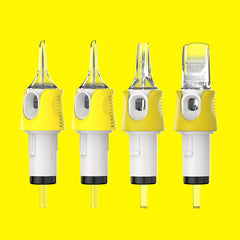 HAWINK Tattoo Cartridges Needles 40Pcs Mixed #10/#12 Standard Round Liner/Round Shader/Weaved Magnum