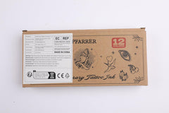 PFARRER Temporary Tattoo Kit12 Bottles Color Temporary Tattoo Ink,49 Big Pcs Stencils Kit for Body Paint DIY Fake Tattoos for Kids(Black*2,Red,Green,Blue,Pink,Grey,Navy,Yellow,Purple,Brown,Orange)