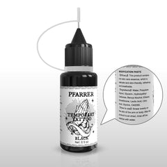 PFARRER Temporary Tattoo Kit12 Bottles Color Temporary Tattoo Ink,49 Big Pcs Stencils Kit for Body Paint DIY Fake Tattoos for Kids(Black*2,Red,Green,Blue,Pink,Grey,Navy,Yellow,Purple,Brown,Orange)