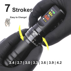 Nazzor Tattoo Kits Tattoo Machine with 1800mAh LED Display 40PCS Needles and 14 Ink Black E96KIT