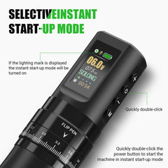 Nazzor Tattoo Kits Tattoo Machine with 1800mAh LED Display 40PCS Needles and 14 Ink Black E96KIT