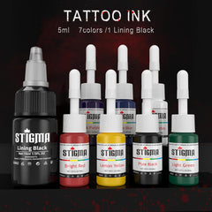 STIGMA Cordless Tattoo Gun Tattoo Kit Complete with Pro Tattoo Machine Pen, Carrying Case with 1400 mAh Tattoo Battery, 20 Tattoo Cartridge Needles,Tattoo Ink Color Set, Full Tattoo Accessories