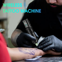 Solong E201 Pro Cordless Tattoo Gun Kit with 7 Strokes Length,Dual 1800mAh Power Batteries and 100ML Tattoo Ink Mechanical Tattoo Machine for Artists & Beginners SL-TKE201A-1-US